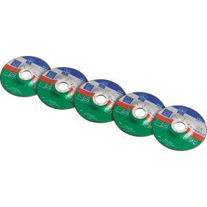 LUX Disques à tronçonner pour pierre, lot économique, 5 pièces, diamètre 115 mm, accessoire pour meuleuses d'angle.