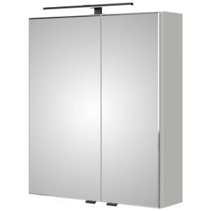 Armoire de toilette Pelipal Quantum 07, blanc brillant, avec éclairage LED, 70x60x15 cm.