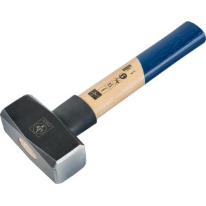Massette LUX Classic 1250g avec manche en fibre de verre bleu. Marteau pour bricoleurs et professionnels.