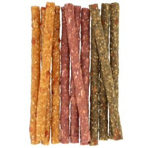 Trixie Vegan Snack masticabili per cani con frutta e verdura, 100g, vari colori.