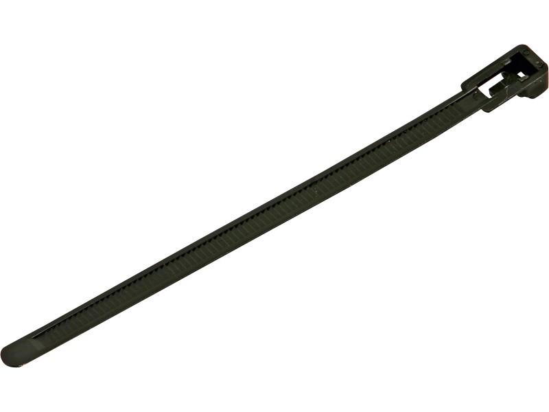 Kabelbinder Edelstahl 100 Stk., schwarz