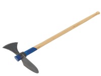 LUX-TOOLS Zappa da giardino battuta con manico di frassino 105 cm