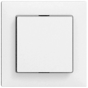 Pulsante/interruttore a pressione Feller EdizioDue bianco per interni.