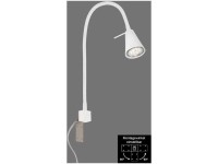 Briloner LED Bettleuchte mit variabler Befestigung, in Weiss