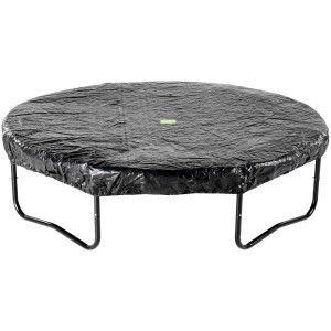 Housse de protection Premium noire Exit pour trampoline Ø 360 cm, pour protection contre les intempéries.