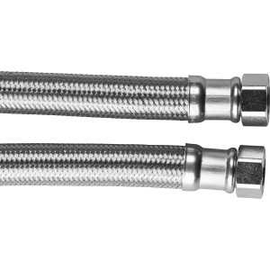 Tuyau blindé flexible LUX DN20, 50 cm en acier inoxydable.