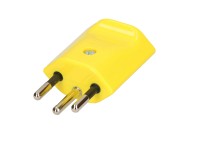 Stecker Typ12 3-polig Gelb