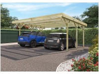 Alpholz Doppelcarport Jean Kiefer KDI B 604 cm x T 511 cm