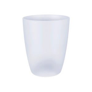 Pot à orchidée Brussels Orchid transparent et haut, diamètre 12,5 cm, hauteur 15,5 cm.