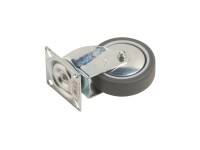 Apparate-Lenkrolle mit Platte und Gleitlager Ø 75 mm / 50 kg