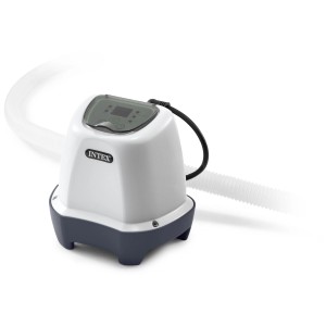 Système d'eau salée Intex Krystal Clear QS200 pour piscine avec transformateur et tuyau.