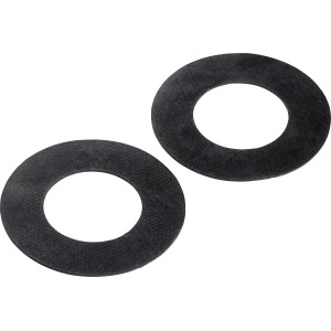 Deux joints noirs pour bonde (Ø 44 mm x Ø 84 mm) pour siphons et robinets.