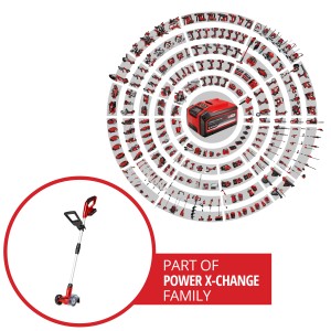 Pulitore per fughe a batteria Einhell GC-CC 18 Li Kit con batteria e famiglia Power X-Change.