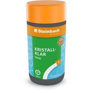 Steinbach Algezid Kristallklar 1l pour filtres à cartouche pour lutter contre les algues dans la piscine.