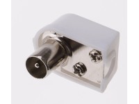 Schwaiger Antennenwinkelstecker 90° Weiss