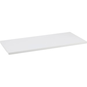 Ripiano in acciaio bianco, 60x30,5x1,7 cm, per scaffali e stoccaggio flessibile.