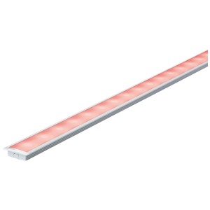 Paulmann Floor Profile Alu, accessorio per strisce LED da 1 m con diffusore per pavimenti e mobili.
