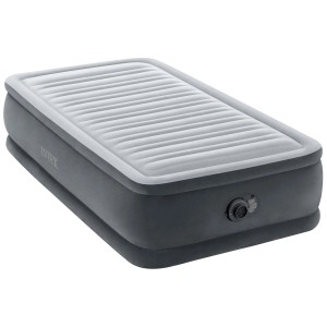 Matelas gonflable Intex Dura-Beam Deluxe, 46x99x191cm, avec pompe. Matelas pneumatique confortable pour une personne.