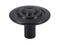 Siro Möbelknopf 920 Metall Schwarz matt Ø 28 mm