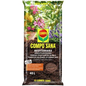 Sacco di terriccio per piante mediterranee Compo Sana Mediterrana 40L.