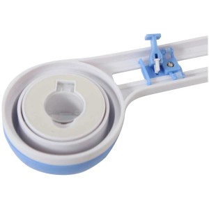 Coupe-cercle pour papier (Ø 10-32 cm) avec support bleu et 2 lames de rechange pour le bricolage.