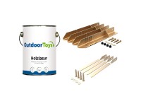 OutdoorToys Sparset Drachen Holzlasur / Metallanker