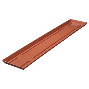 Soucoupe en terre cuite pour jardinière, 17,5x98 cm, compatible avec les bacs Geli Aqua Green.