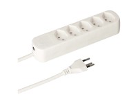 Multipresa Basic Line 5 x tipo 13 Bianco