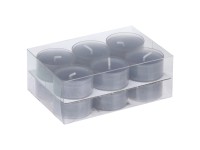 Steinhart Teelicht-Set Rauchblau Ø 38 mm / Höhe 18 mm / 12 Stk.