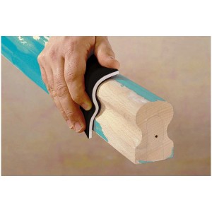 Set d'éponges abrasives Wolfcraft (3 pcs) pour poncer le bois.
