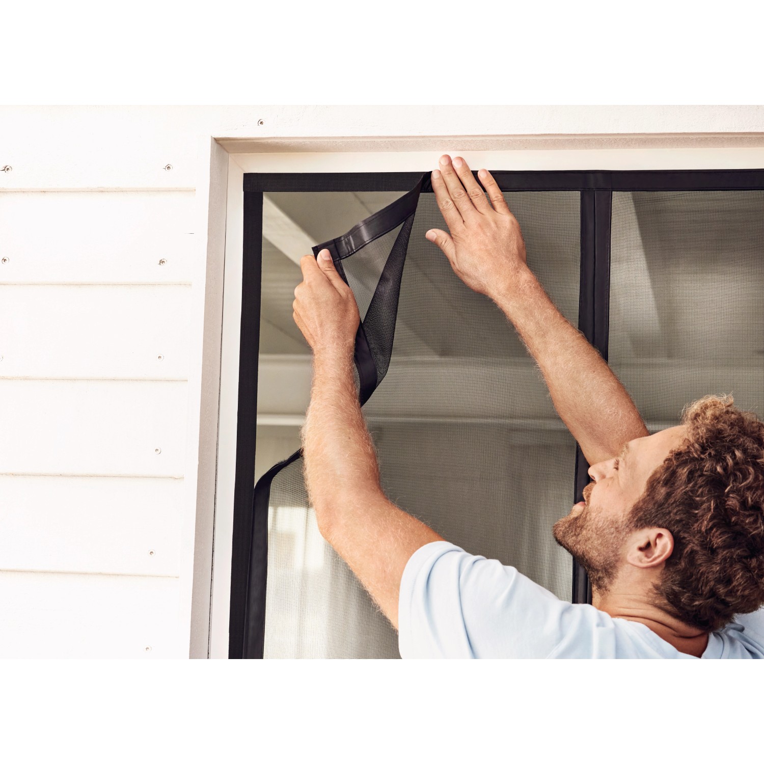Zanzariera Magnetica Per Porte - 90x240 Cm - Chiusura Automatica Con Calamite - Ideale Per Balconi, Giardini - Foto 10