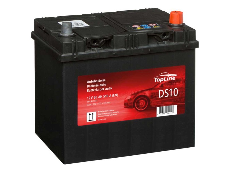 TopLine Batterie de démarrage DS10 / D23L / 12 V / 60 Ah