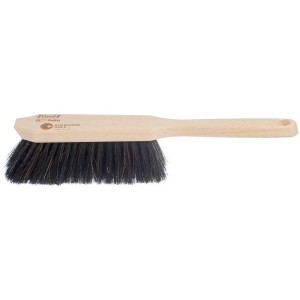 Ebnat Balayette à main Oeko Profi avec bord grattoir, crin de cheval renforcé, 32 cm. Outil de nettoyage pour sols lisses.