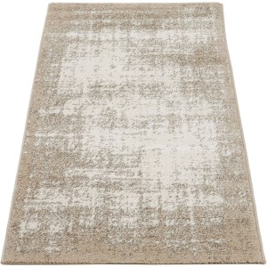 Tappeto a pelo alto Andiamo Campos, beige, design melange. Tappeto moderno in polipropilene, rettangolare.