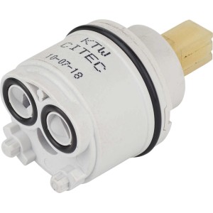 Cartuccia in ceramica Ø 35 mm per miscelatore lavabo, ricambio per controllo flusso e temperatura.