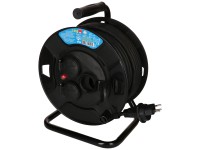 Max Hauri Kabelrolle 3xT13 IP55 Kabelrolle Schwarz Länge 33 m