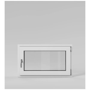 Fenêtre oscillo-battante Roro blanche, droite, 100x60 cm. Fenêtre PVC avec isolation thermique.