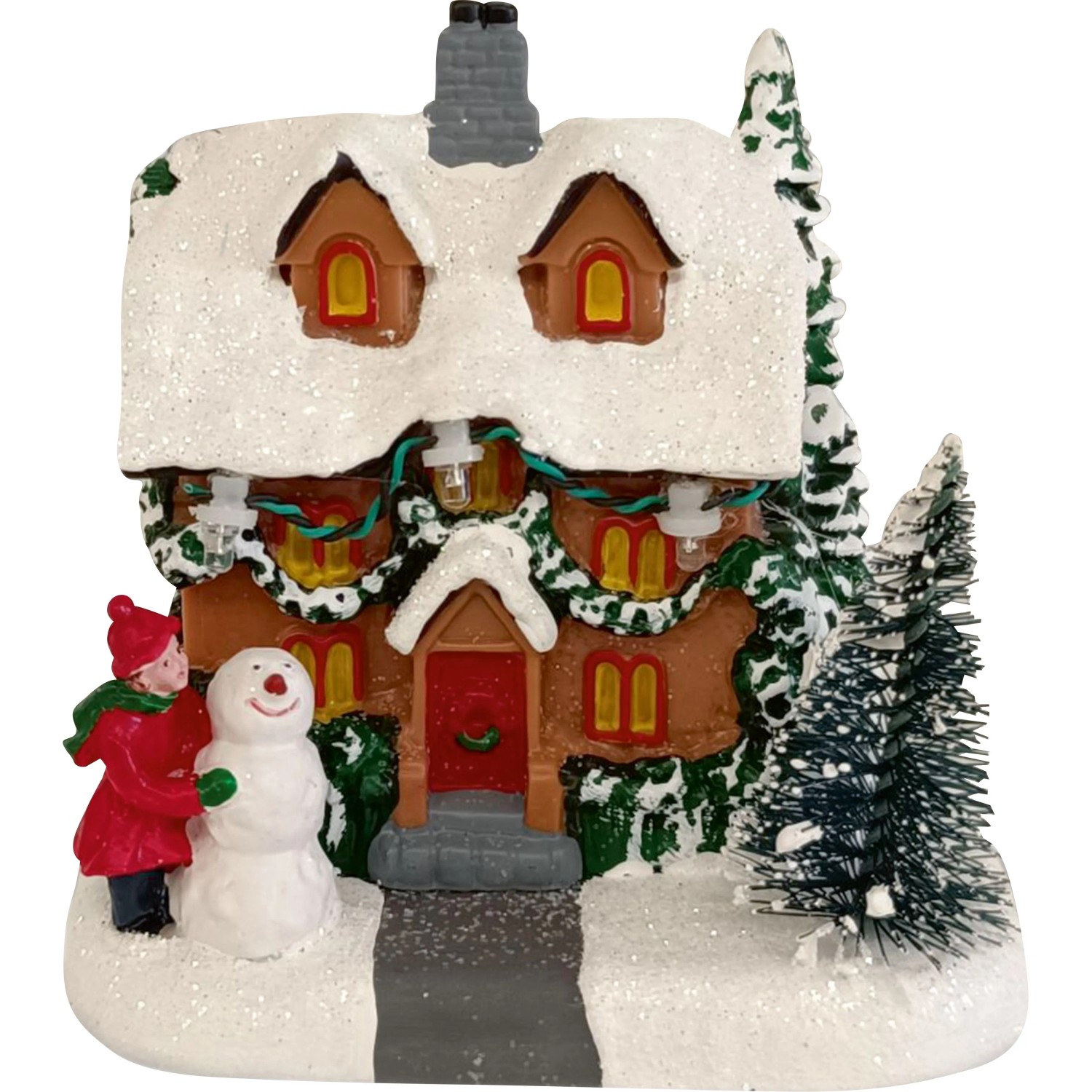 Weihnachtsdorf Häuser Kunststoff beleuchtet assortiert / 1 Stk. kaufen bei OBI
