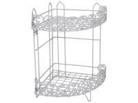 MSV Eckduschregal Agadir Stahl Weiss 2 Ebenen MSV Eckduschregal Agadir Stahl Weiss 2 Ebenen