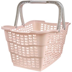 Cesto per la spesa Keeeper Alma, rosa nordico, 15 litri, con manico.