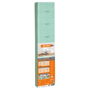 Isolation phonique Selitac, épaisseur 2,2 mm, rouleau de 15 m², sous-couche isolante verte pour stratifié et parquet.