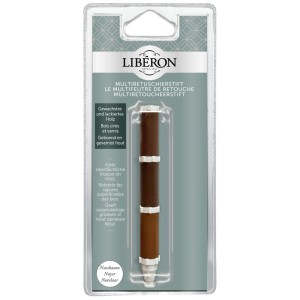 Filz-Retuschierstift Nussbaum zum Ausbessern von Holzoberflächen.