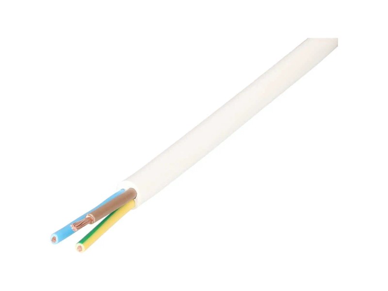 POLYPOOL Verlängerungskabel 3 M – Italienischer Stecker, 10A, Weiß, Robust Für Haushalt & Garten