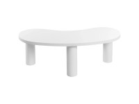 Beliani Couchtisch Auburn MDF Weiss (HxBxT) 38 x 112 x 46 cm