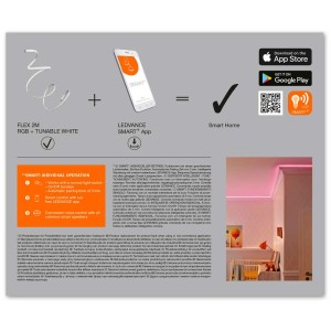 LEDVance LED-Stripe Smart 2m: Flexibler LED-Streifen mit RGB und einstellbarem Weiß für smarte Beleuchtung.