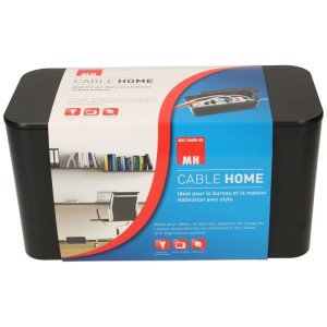 Petite boîte noire Cable Facility Box Cable Home pour rangement de câbles.
