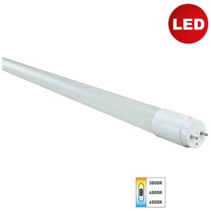 Weiße E2 Elektro LED-Röhre, 150 cm, mit 3 Lichtfarben. LED-Leuchtstofflampe für G13-Sockel.