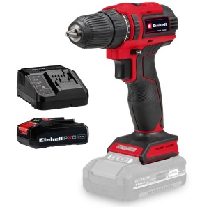 Visseuse-perceuse sans fil Einhell TE-CD 18/40 Li BL avec batterie, chargeur. Visseuse sans fil rouge/noir.