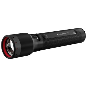 Lampe torche LED rechargeable Ledlenser P7R, aluminium, noire, 2000 lm, portée 320 m.
