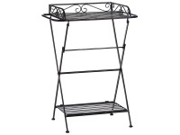 Table d'appoint Beliani Ancud métal Noir (HxlxP) 73 x 35 x 40 cm
